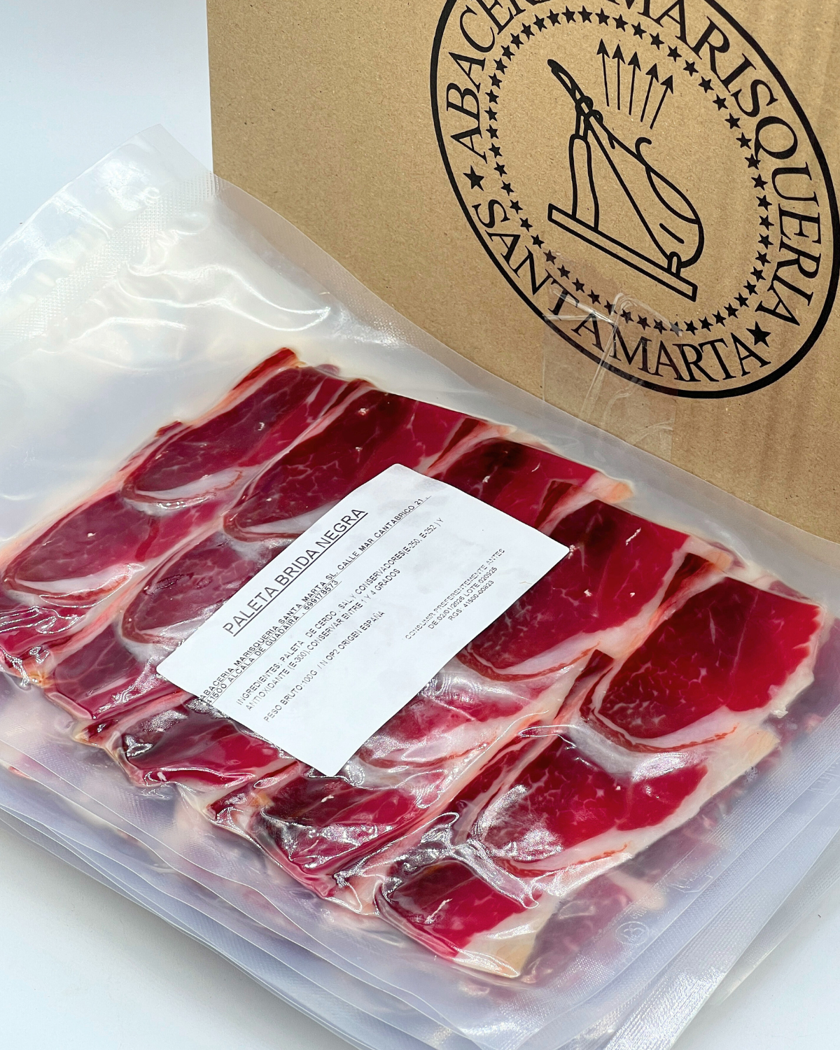 15 sobres de paleta 100% ibérica de Bellota